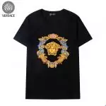 new versace t-shirt collection black round flower